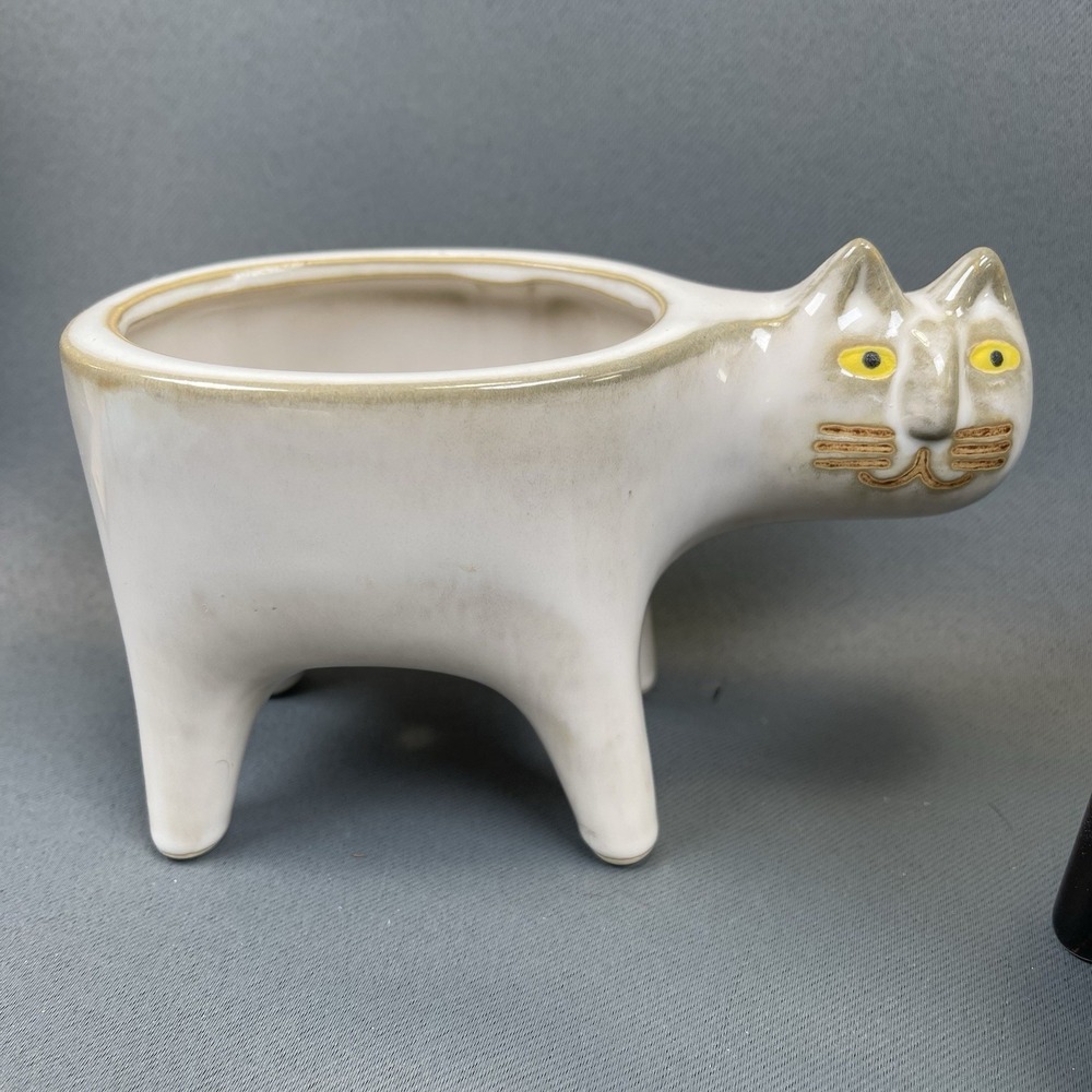 Pair of Cat Planter Animal‎ Succulent Plant Pots 5.5" - Picture 3 of 12